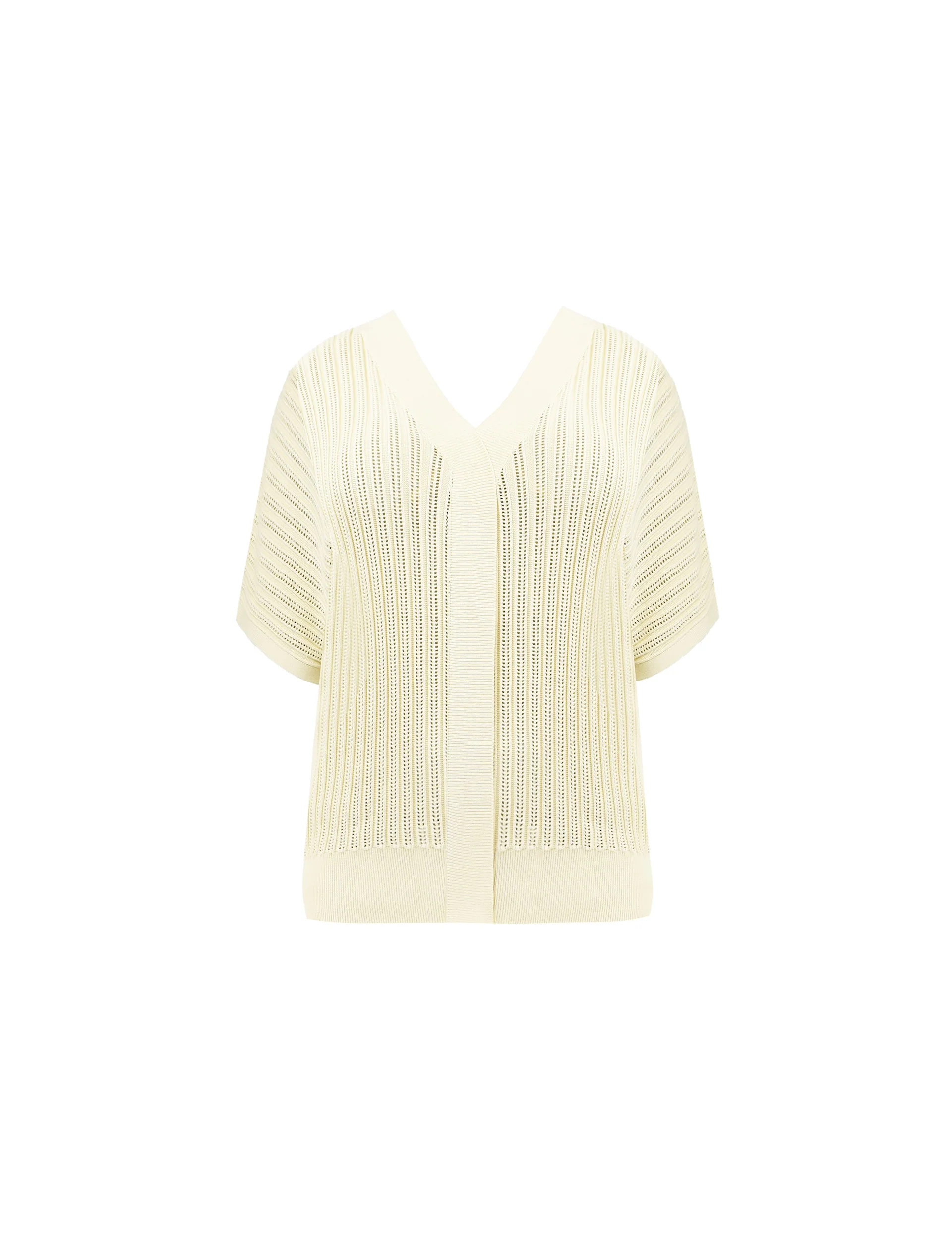 Stone Open Stitch Knitted Kaftan Jumper - Image 6