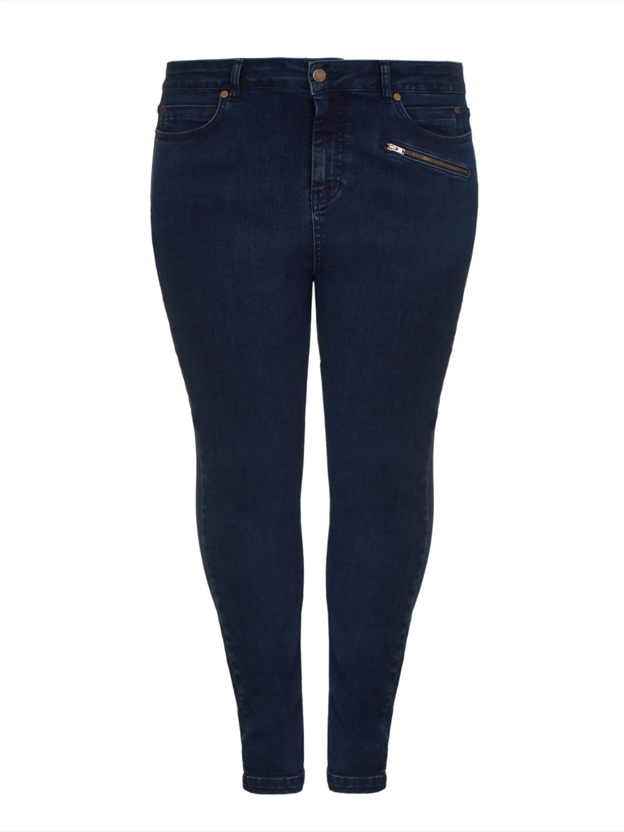 Zip Detail Jeans Blue - Image 4